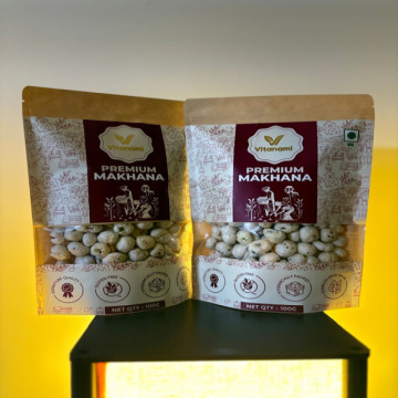 Premium Raw Makhana [FoxNuts] -6 Suta Handpicked- 100 grams
